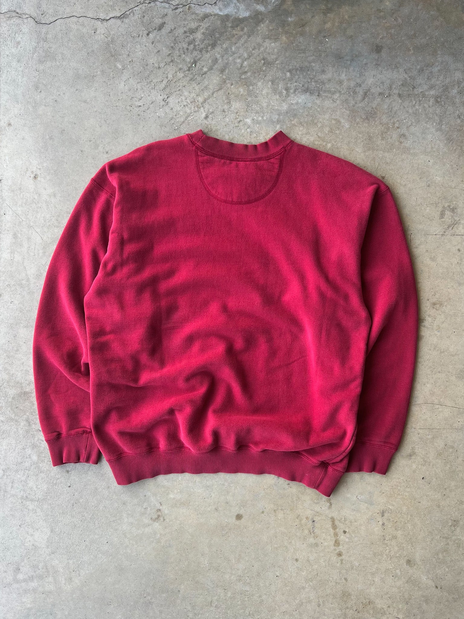 Vintage 2000s Burgundy Reebok Embroidered Sweatshirt - (XL)