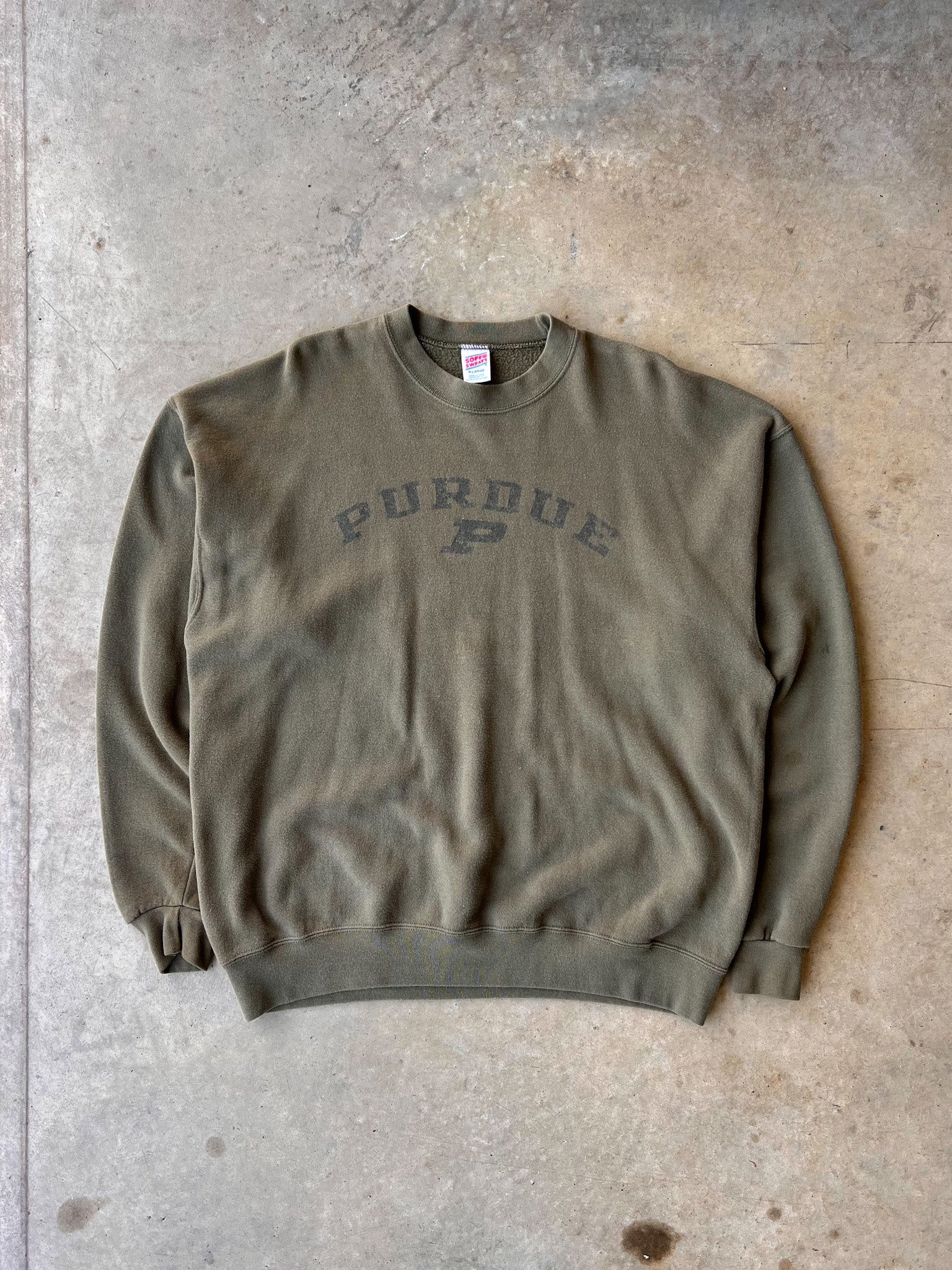 Vintage 1990s Purdue Forest Green Sweatshirt - (XL)